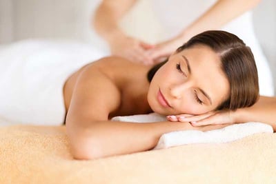 Young Woman Receiving a Body Massage